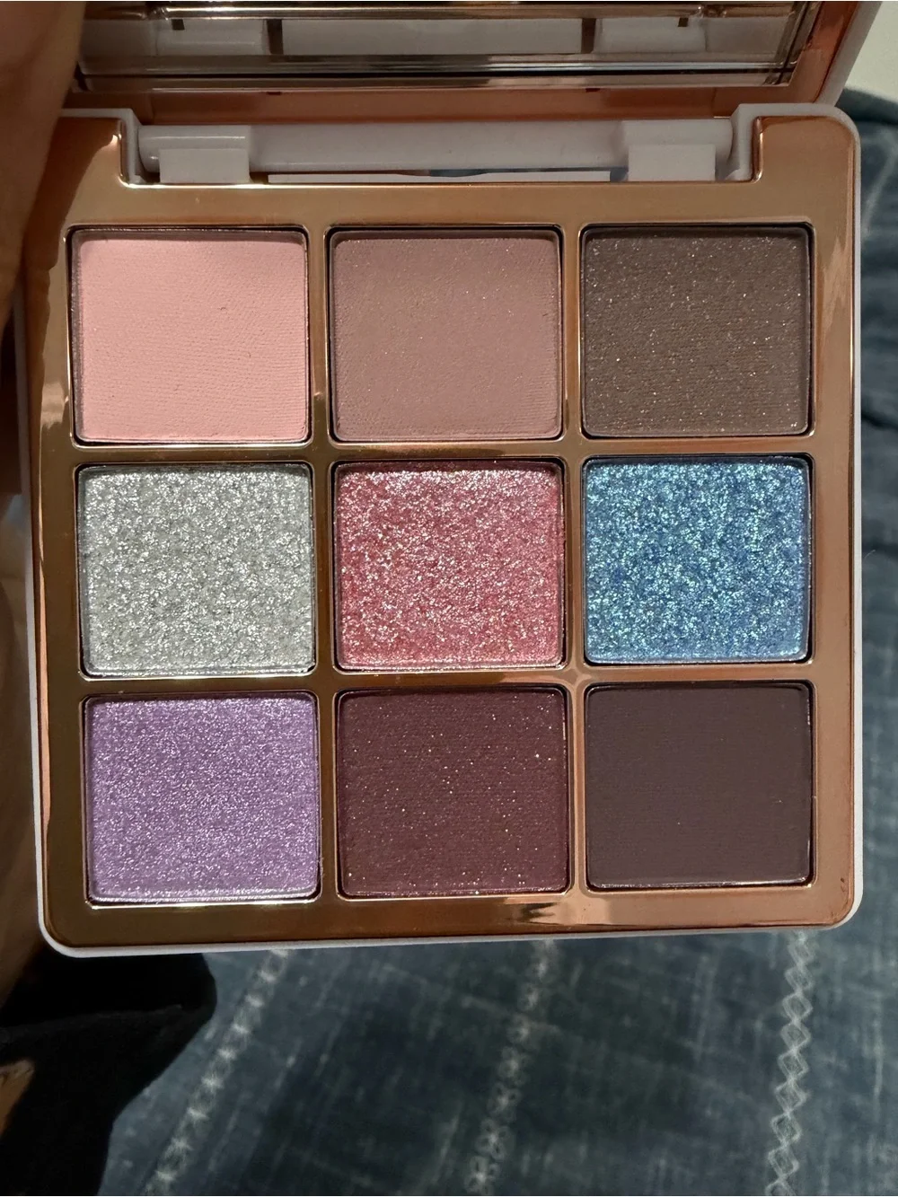 Anastasia Eyeshadow Palette with Pink, Blue, Purple, Brown & Gold Shades